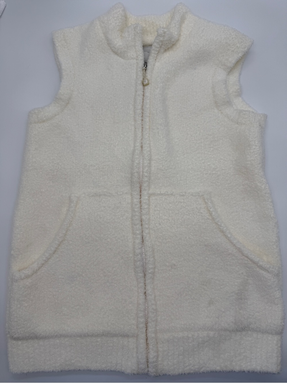 Kashwere Plush Zip Up Vest, Small